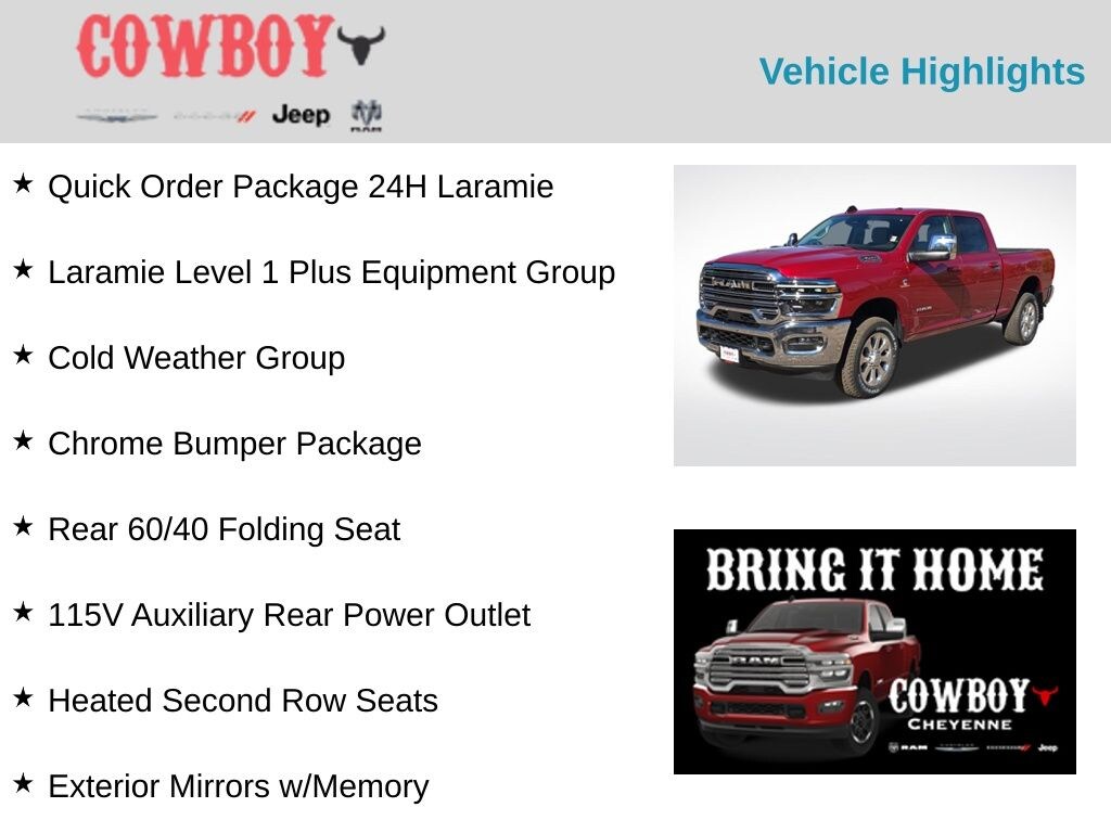 New 2026 Ram 2500 Laramie Truck