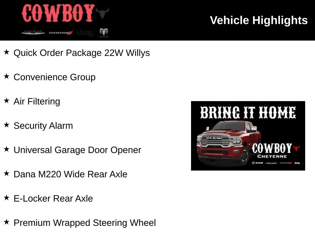 New 2026 Jeep Wrangler Willys SUV