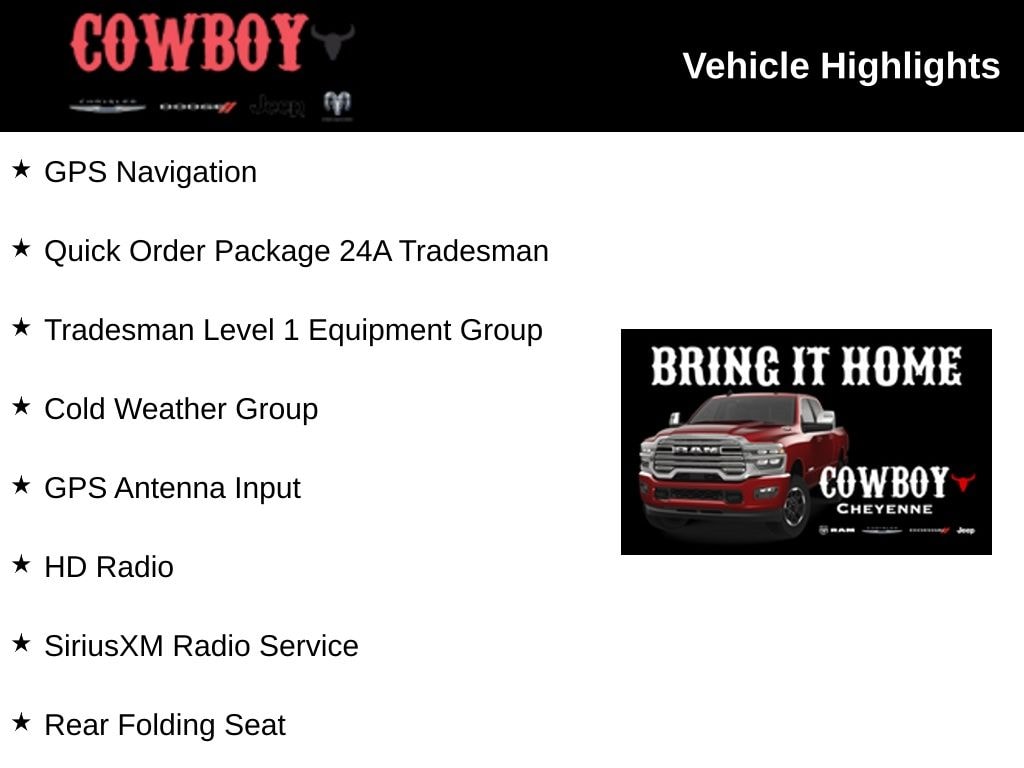 New 2026 Ram 3500 Tradesman Truck