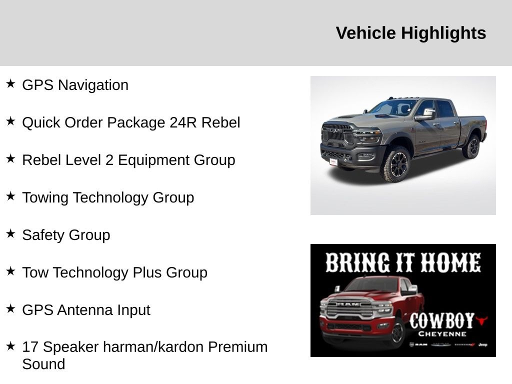 New 2025 Ram 2500 Rebel Truck