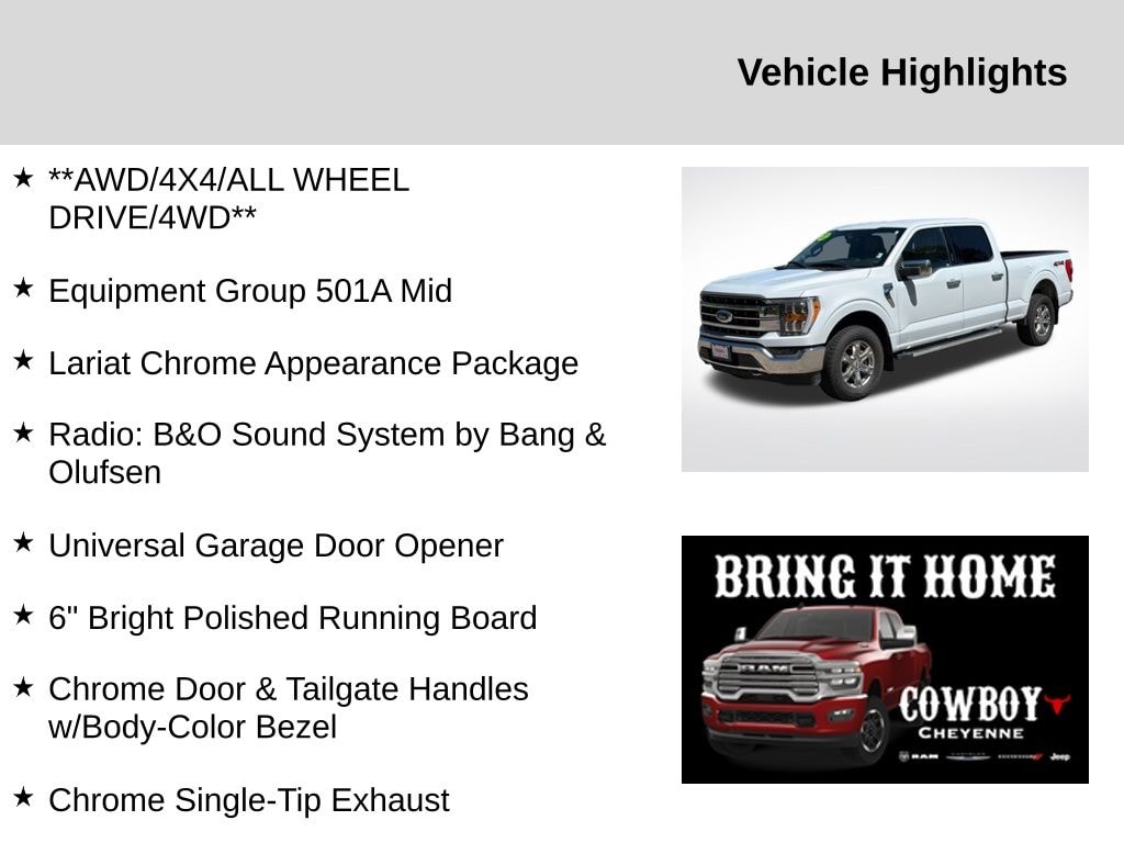 Used 2022 Ford F-150 Lariat Truck