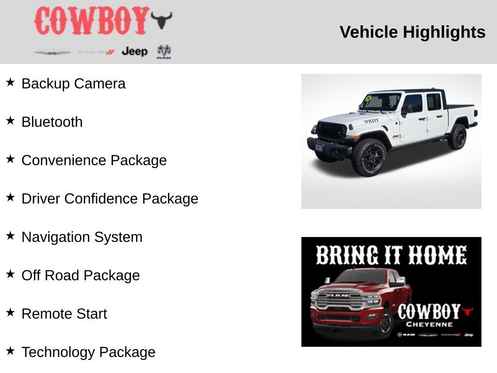 Used 2024 Jeep Gladiator Willys Truck