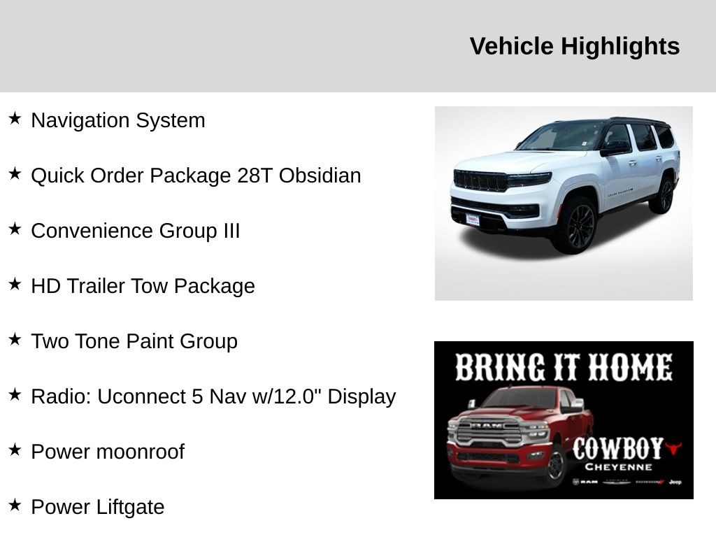 New 2025 Jeep Grand Wagoneer Series II SUV