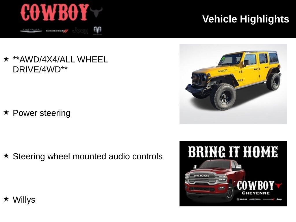 Used 2021 Jeep Wrangler Unlimited Willys SUV