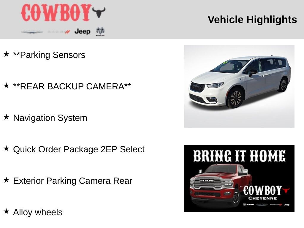 Certified 2024 Chrysler Pacifica Hybrid Select Minivan/Van