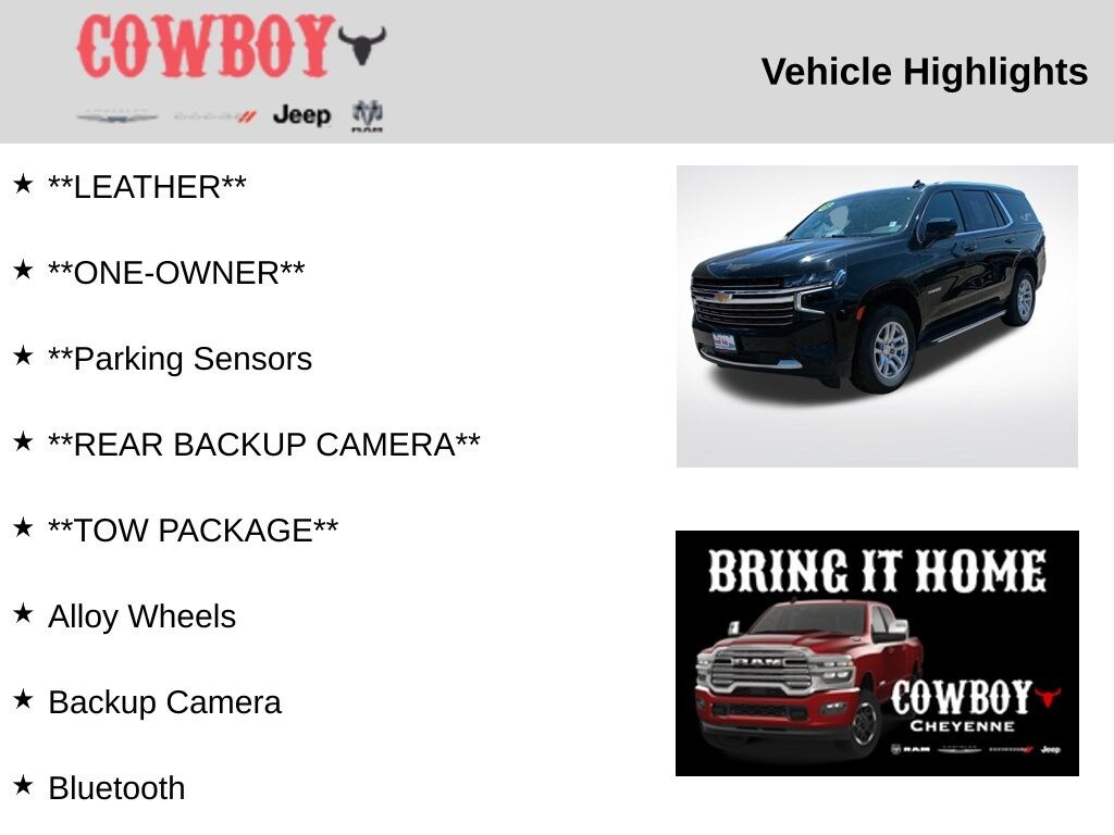 Certified 2023 Chevrolet Tahoe LT SUV