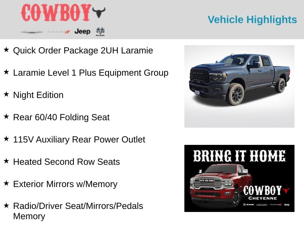 New 2026 Ram 2500 Laramie Truck