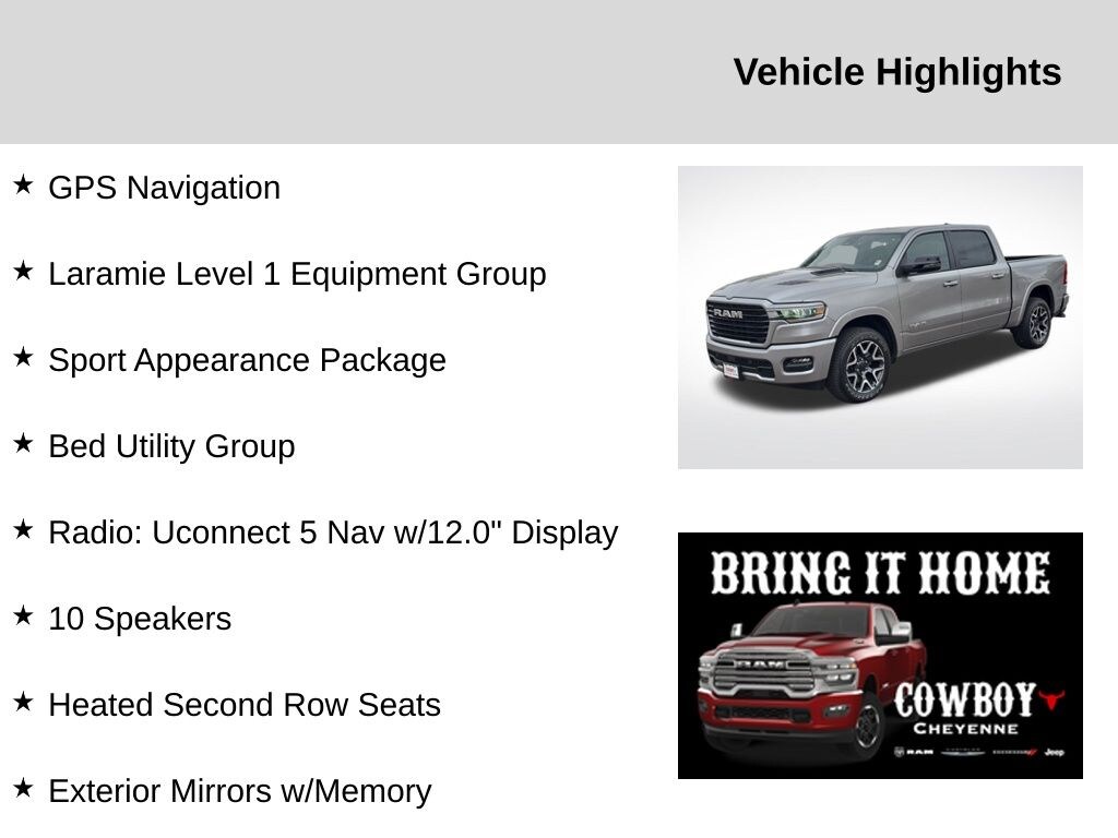 New 2025 Ram 1500 Laramie Truck