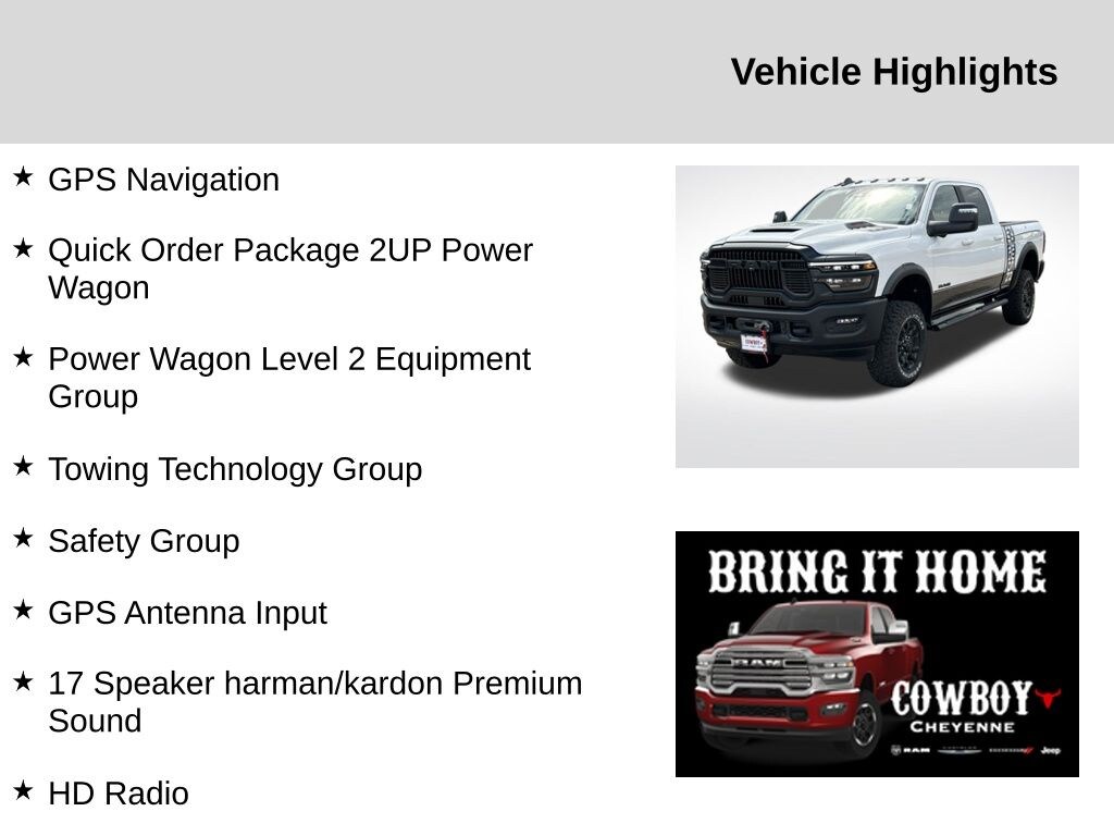 New 2025 Ram 2500 Rebel Truck