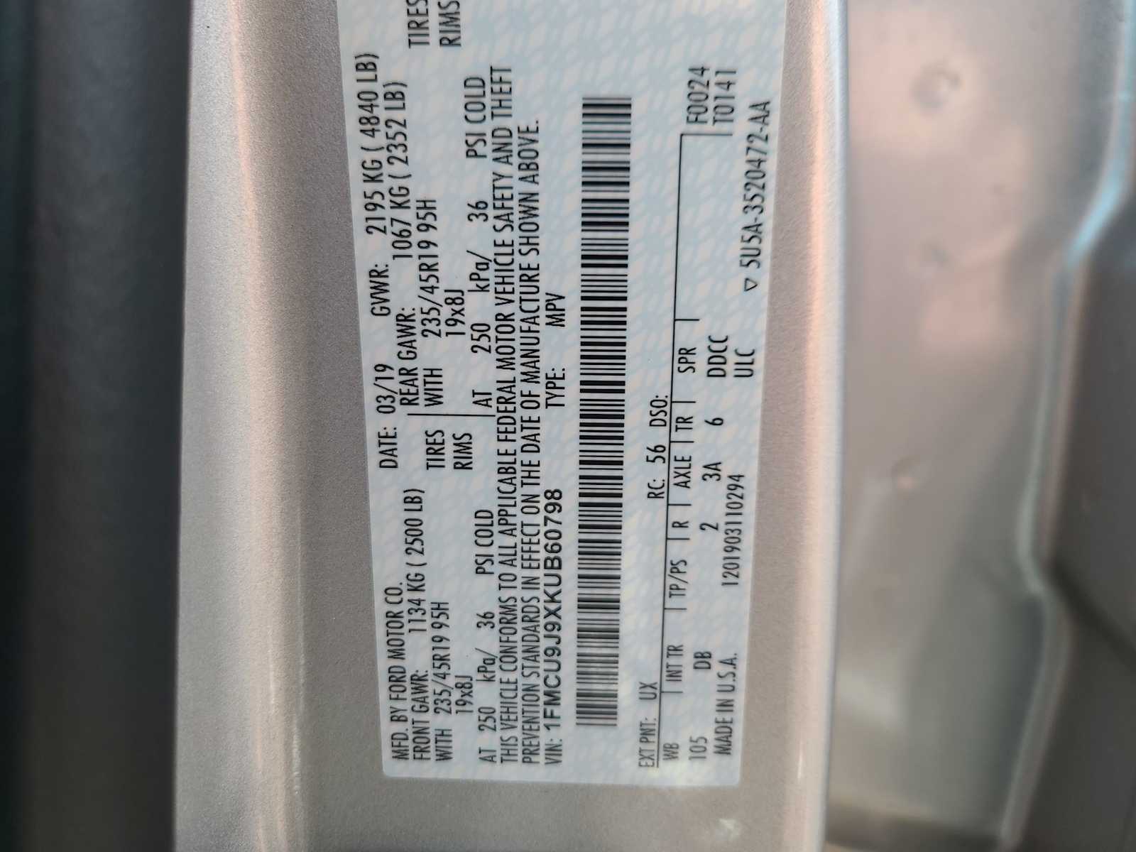 Thumbnail: 2019 Ford Escape - 28