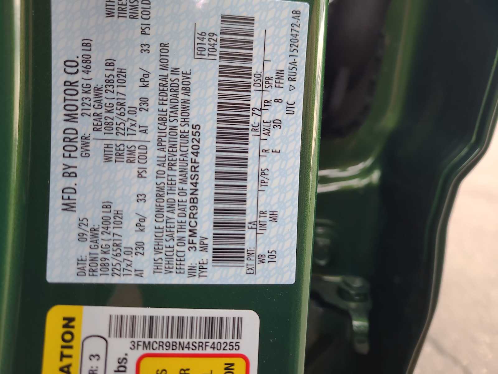 Thumbnail: 2025 Ford Bronco Sport - 29