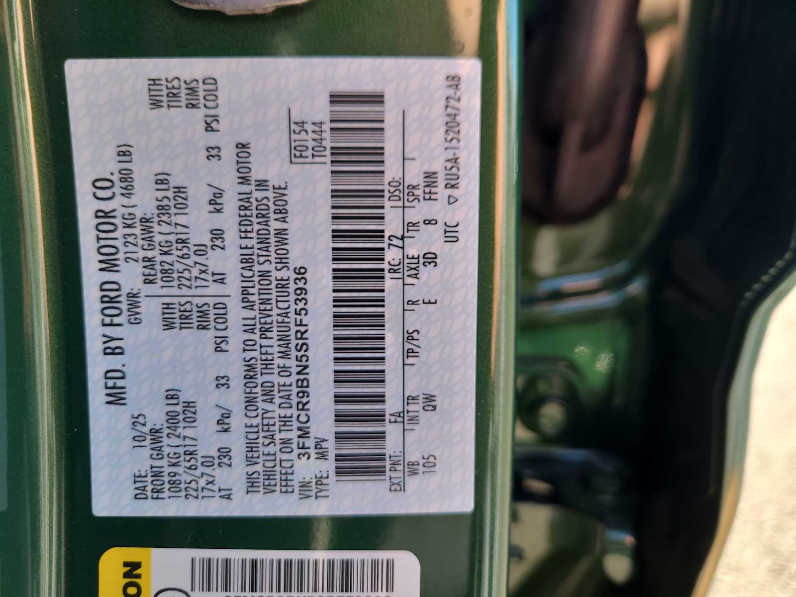 Thumbnail: 2025 Ford Bronco Sport - 29