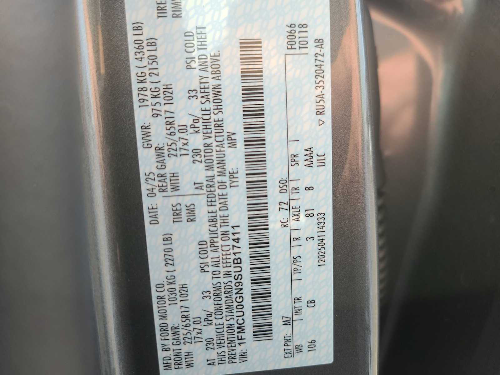 Thumbnail: 2025 Ford Escape - 29