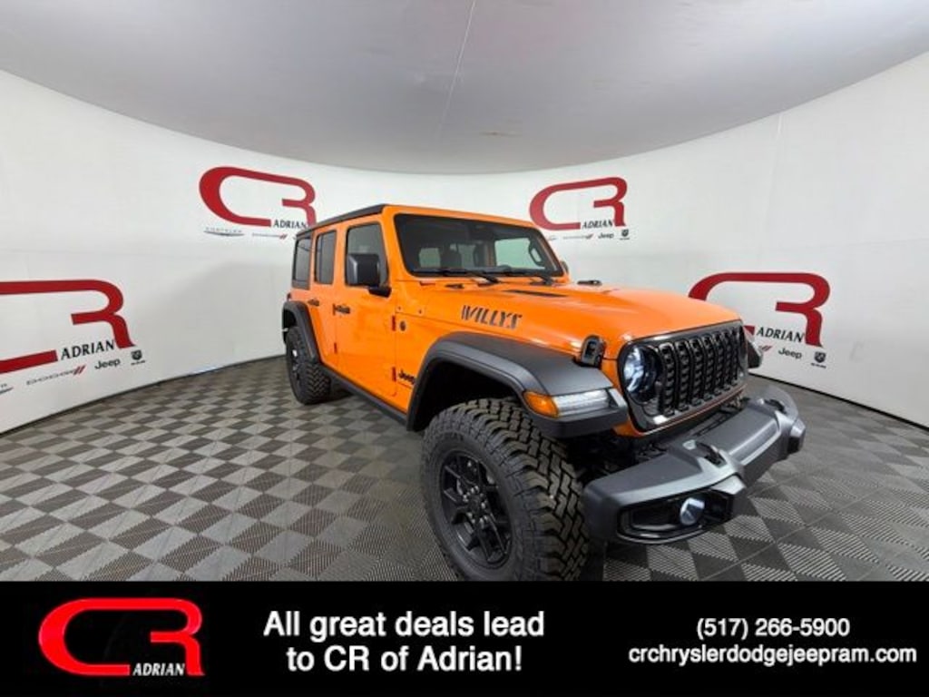 New 2026 Jeep Wrangler 4-DOOR WILLYS Sport Utility