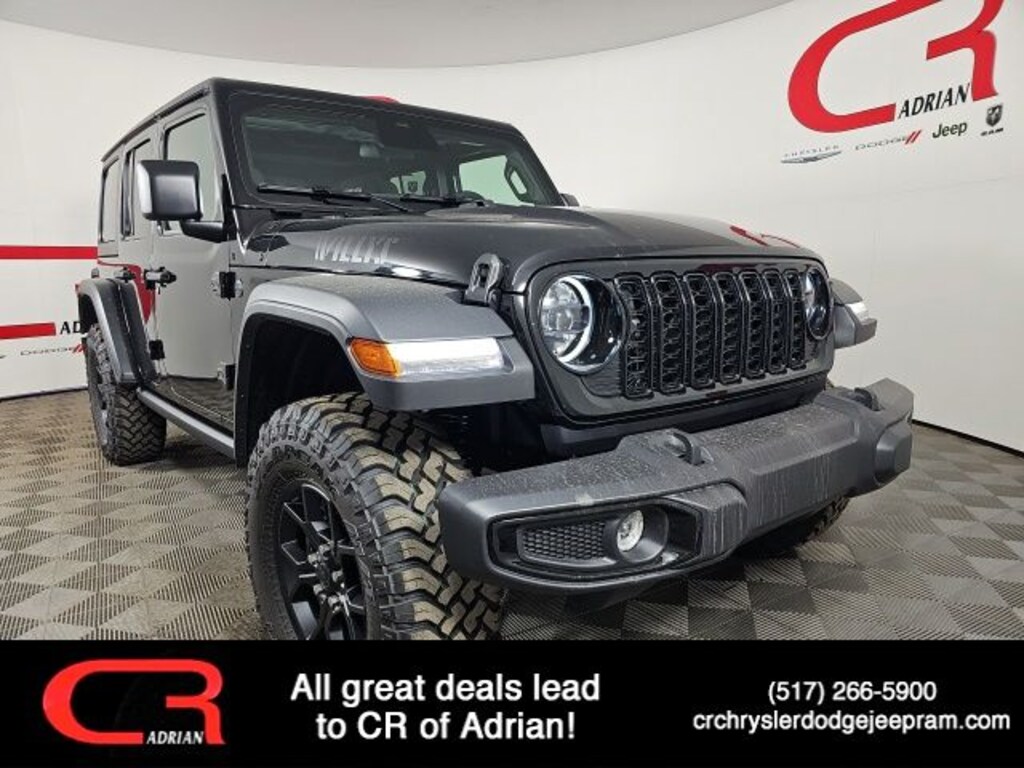 New 2026 Jeep Wrangler 4-DOOR WILLYS Sport Utility