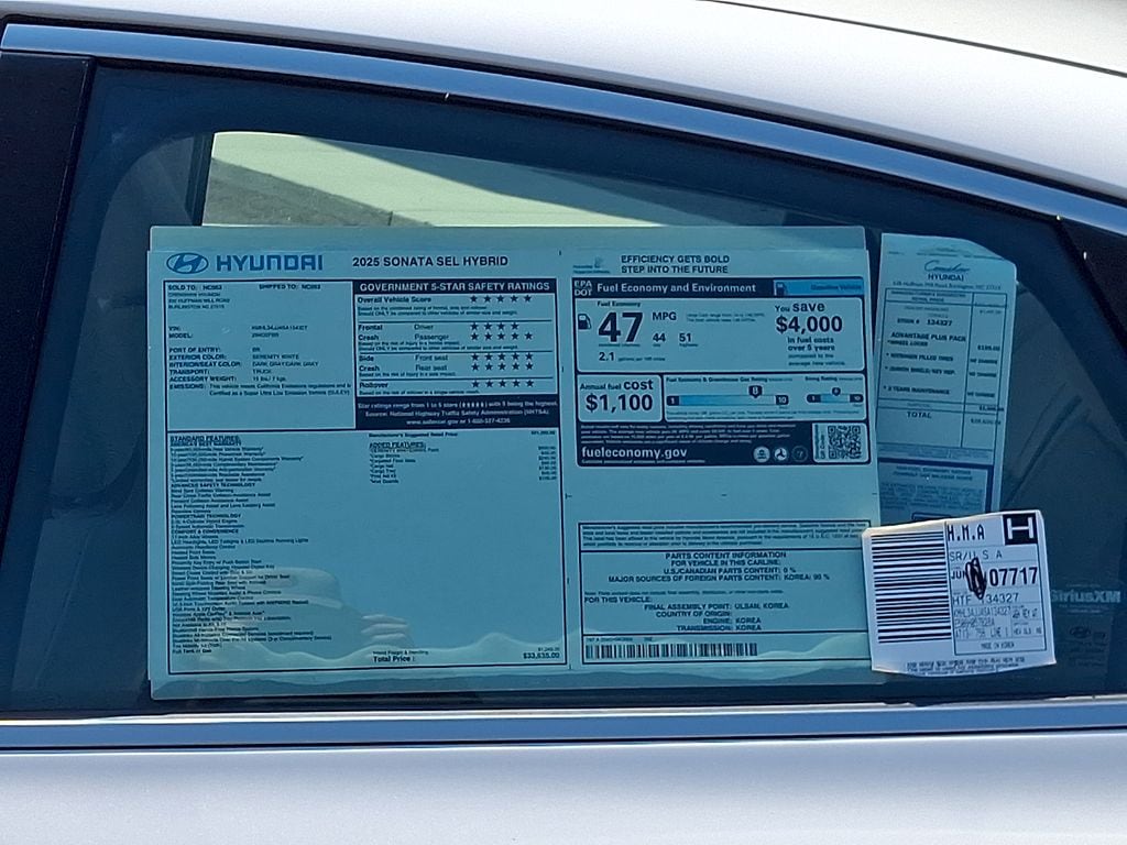 2025 Hyundai Sonata Hybrid SEL - Photo 18