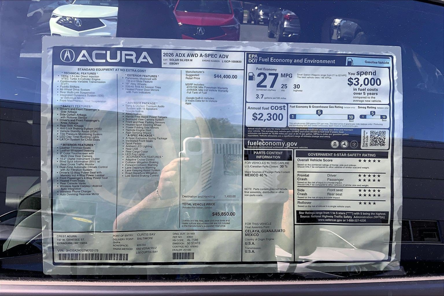 2026 Acura ADX A-spec w/Advance Package - Photo 20