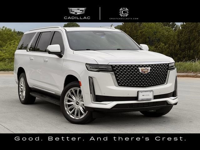 Crystal White Tricoat 2024 Cadillac Escalade ESV Premium Luxury 4WD SUV / Crossover Four-Wheel Drive Automatic