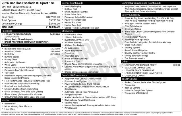 2026 Cadillac Escalade IQ Sport - Photo 27