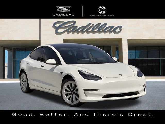 Used 2022 Tesla Model 3 Base with VIN 5YJ3E1EAXNF256466 for sale in Frisco, TX