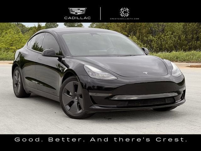 Black 2023 Tesla Model 3 RWD Sedan Rear-Wheel Drive Automatic