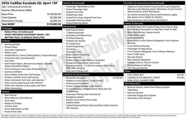 2026 Cadillac Escalade IQL Sport - Photo 28