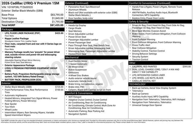 2026 Cadillac LYRIQ V Premium - Photo 28