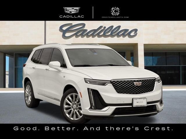 Crystal White Tricoat 2023 Cadillac XT6 Premium Luxury AWD SUV / Crossover Four-Wheel Drive Automatic