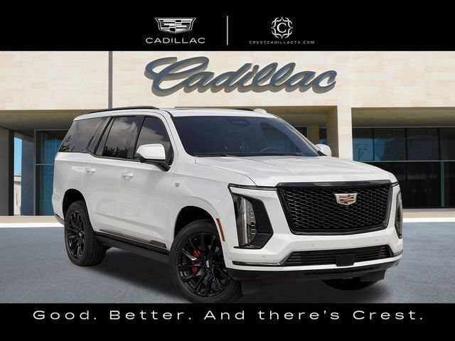 Crystal White Tricoat 2025 Cadillac Escalade SUV / Crossover Four-Wheel Drive Automatic
