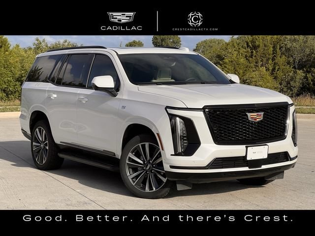 Crystal White Tricoat 2025 Cadillac Escalade SUV / Crossover Four-Wheel Drive Automatic