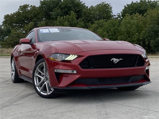 Used 2021 Ford Mustang GT Premium with VIN 1FA6P8CF0M5112736 for sale in Frisco, TX