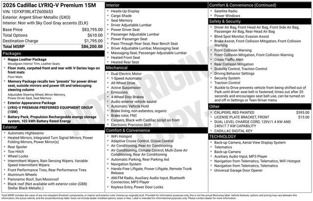 2026 Cadillac LYRIQ V Premium - Photo 28