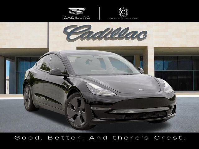 Black 2023 Tesla Model 3 RWD Sedan Rear-Wheel Drive Automatic
