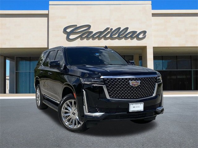 Certified 2021 Cadillac Escalade Premium Luxury with VIN 1GYS3BKL3MR361043 for sale in Frisco, TX