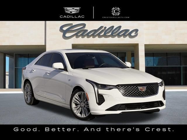 Summit White 2025 Cadillac CT4 Sedan Rear-Wheel Drive Automatic
