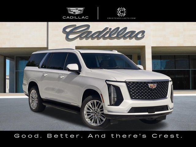 Crystal White Tricoat 2025 Cadillac Escalade ESV SUV / Crossover Four-Wheel Drive Automatic