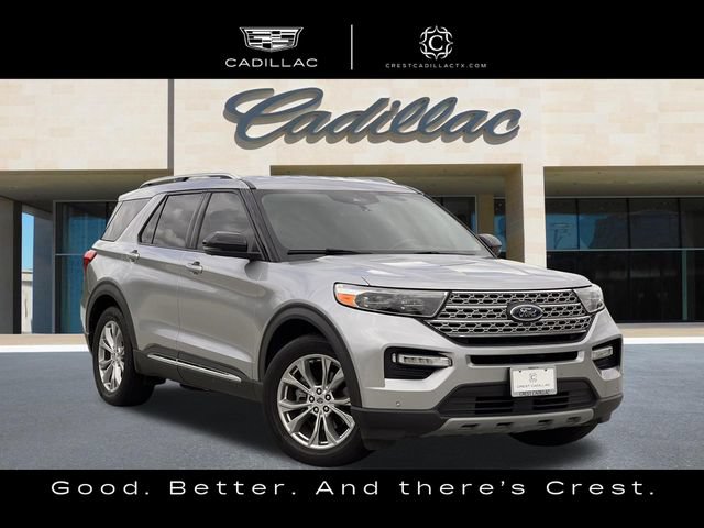 Silver 2022 Ford Explorer Limited RWD SUV / Crossover Rear-Wheel Drive Automatic
