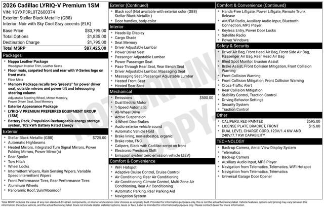 2026 Cadillac LYRIQ V Premium - Photo 28