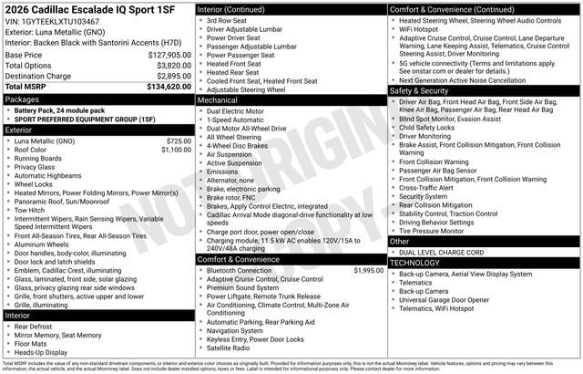 2026 Cadillac Escalade IQ Sport - Photo 29