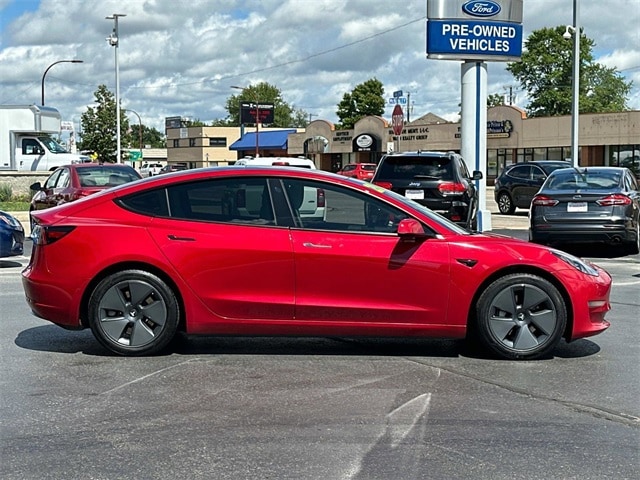 Used 2022 Tesla Model 3 Long Range with VIN 5YJ3E1EB0NF199803 for sale in Center Line, MI