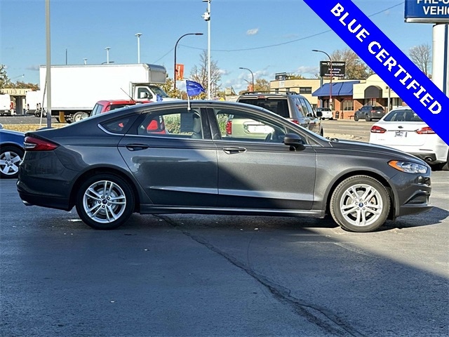 Certified 2018 Ford Fusion SE with VIN 3FA6P0HD9JR224033 for sale in Center Line, MI