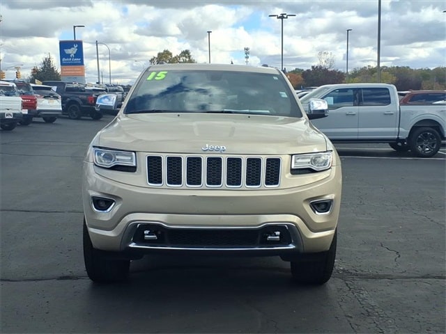 Used 2015 Jeep Grand Cherokee Overland with VIN 1C4RJFCG0FC611346 for sale in Flat Rock, MI