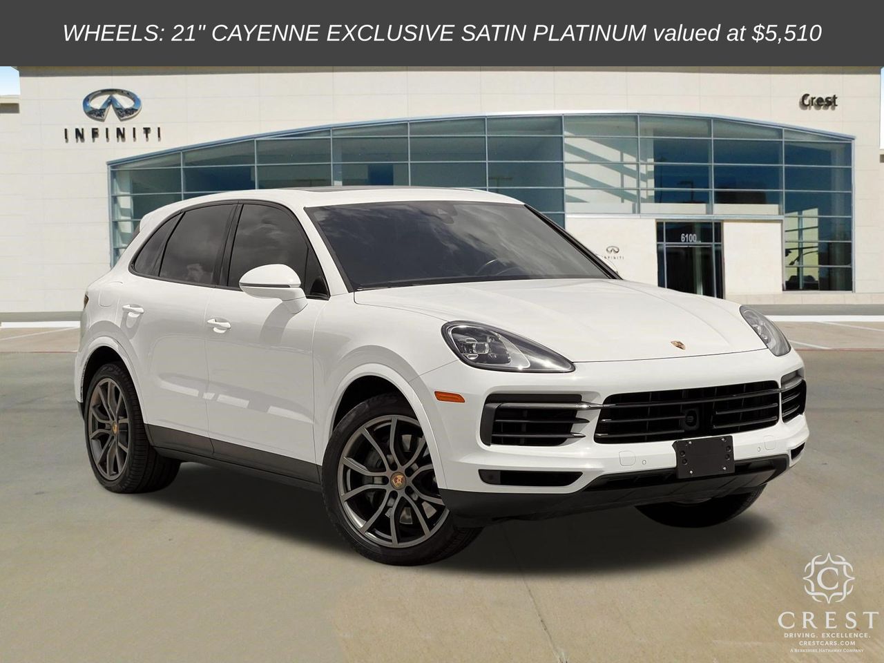 White 2019 Porsche Cayenne SUV / Crossover All-Wheel Drive 8-Speed Automatic