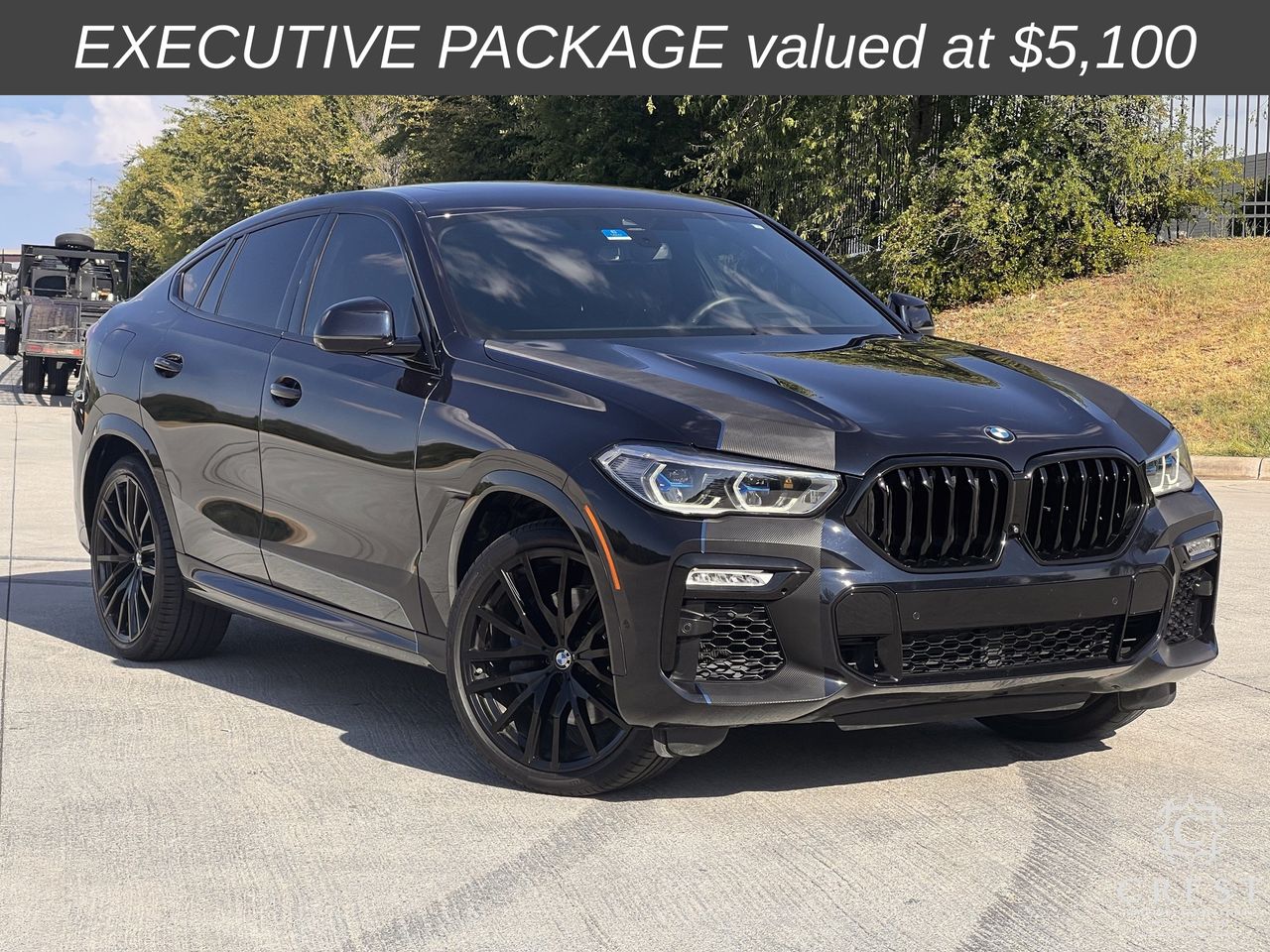 Carbon Black Metallic 2021 BMW X6 SUV / Crossover All-Wheel Drive 8-Speed Automatic