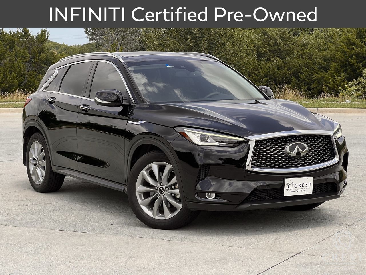 Mineral Black 2022 INFINITI QX50 SUV / Crossover Front-Wheel Drive Continuously Variable Transmission