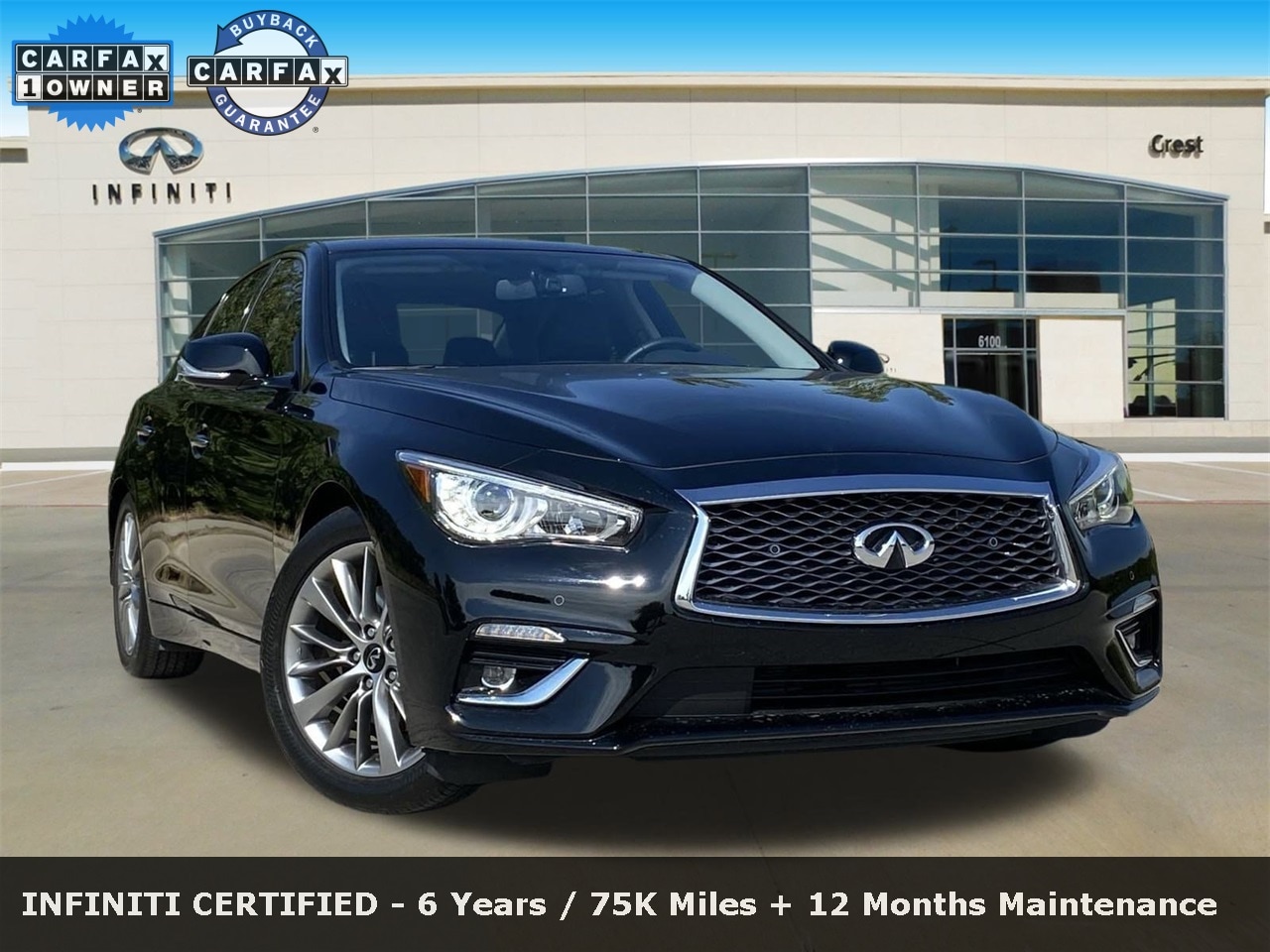 Used 2024 INFINITI Q50 LUXE with VIN JN1EV7BP1RM600013 for sale in Frisco, TX