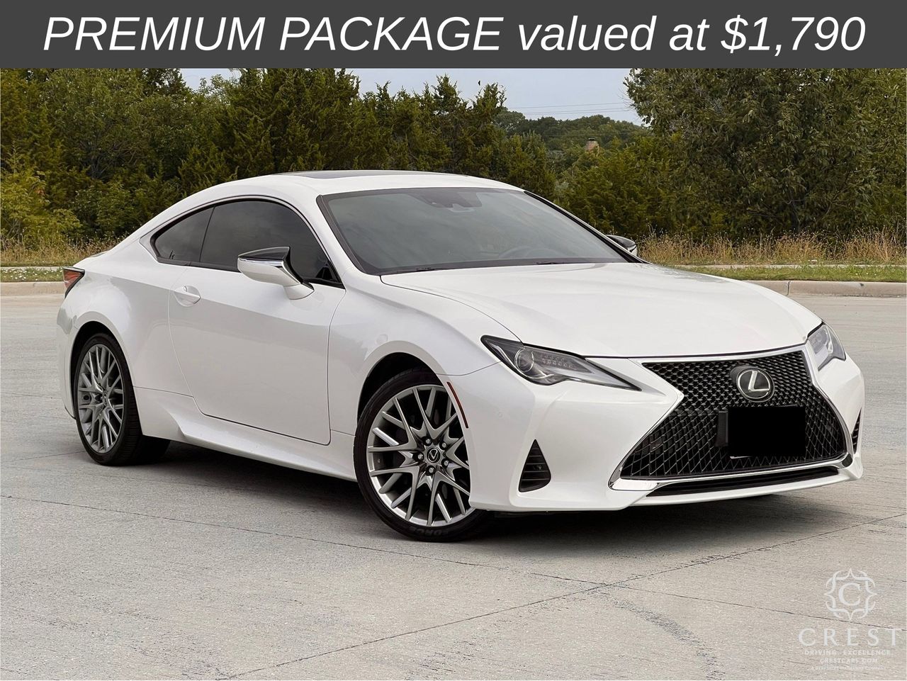 Eminent White Pearl 2021 Lexus RC Coupe Rear-Wheel Drive 8-Speed Automatic
