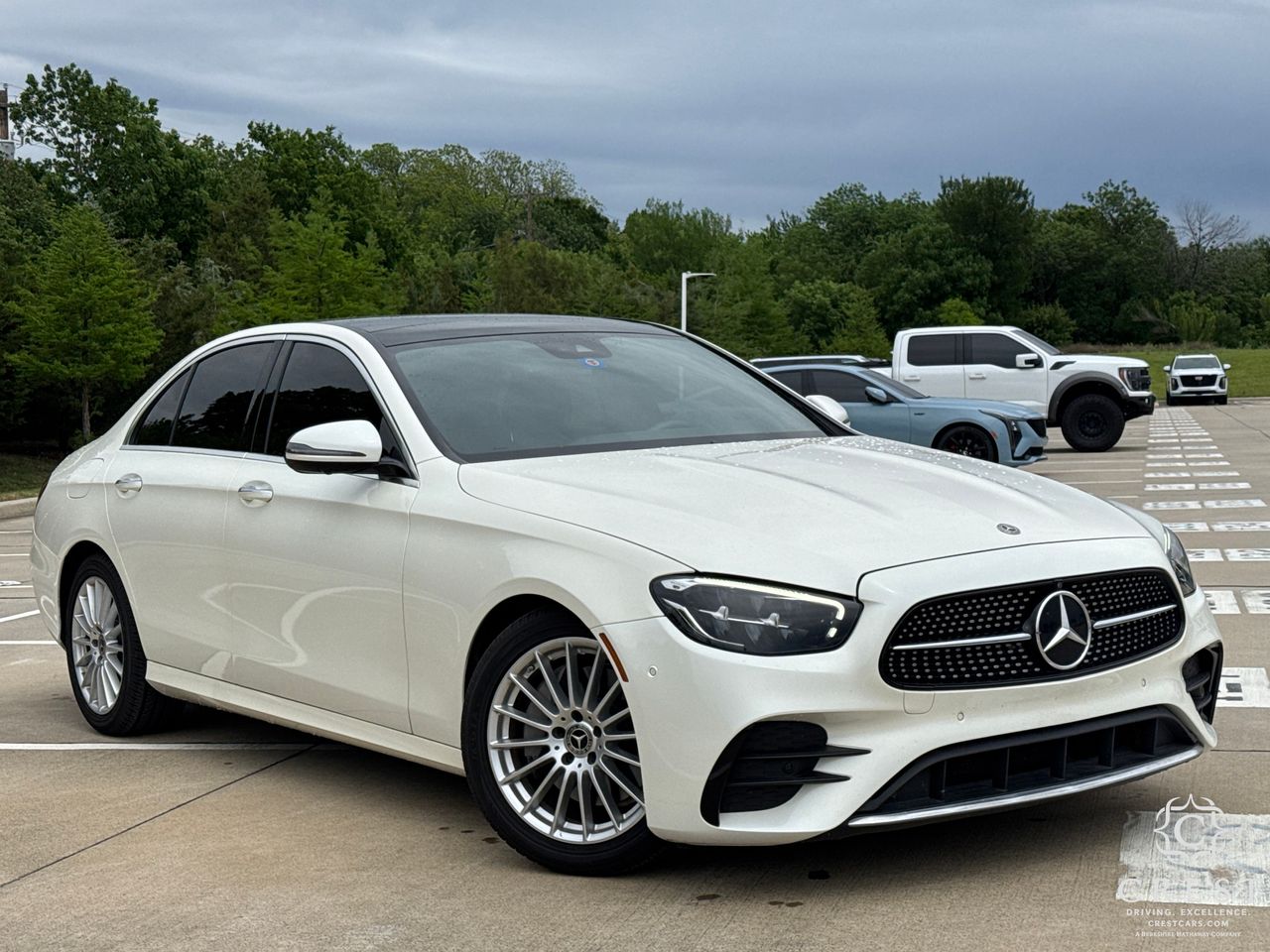 White 2021 Mercedes-Benz E-Class E 350 RWD Sedan Rear-Wheel Drive 9-Speed Automatic