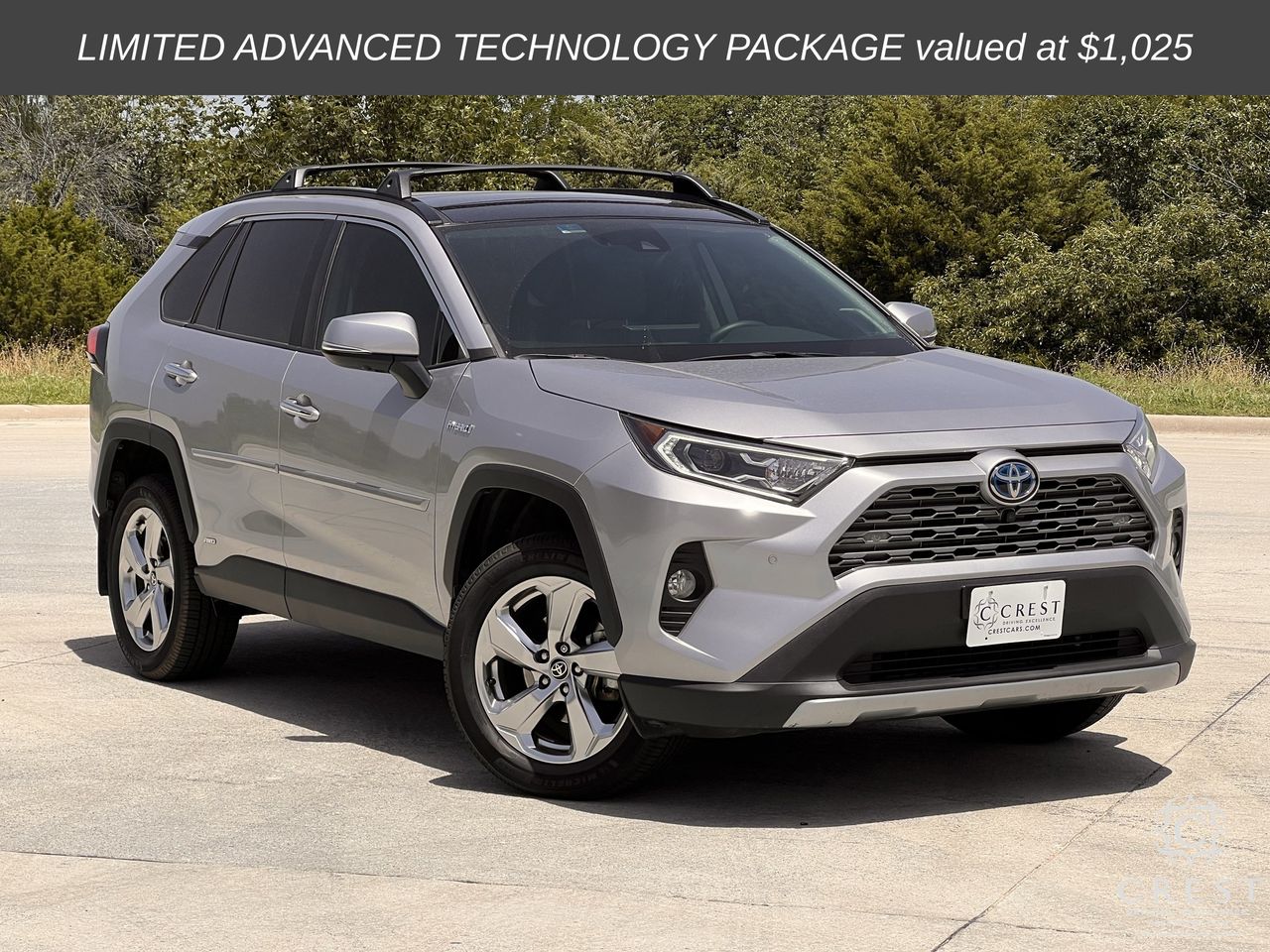 Silver Sky 2021 Toyota RAV4 Hybrid SUV / Crossover All-Wheel Drive Continuously Variable Transmission