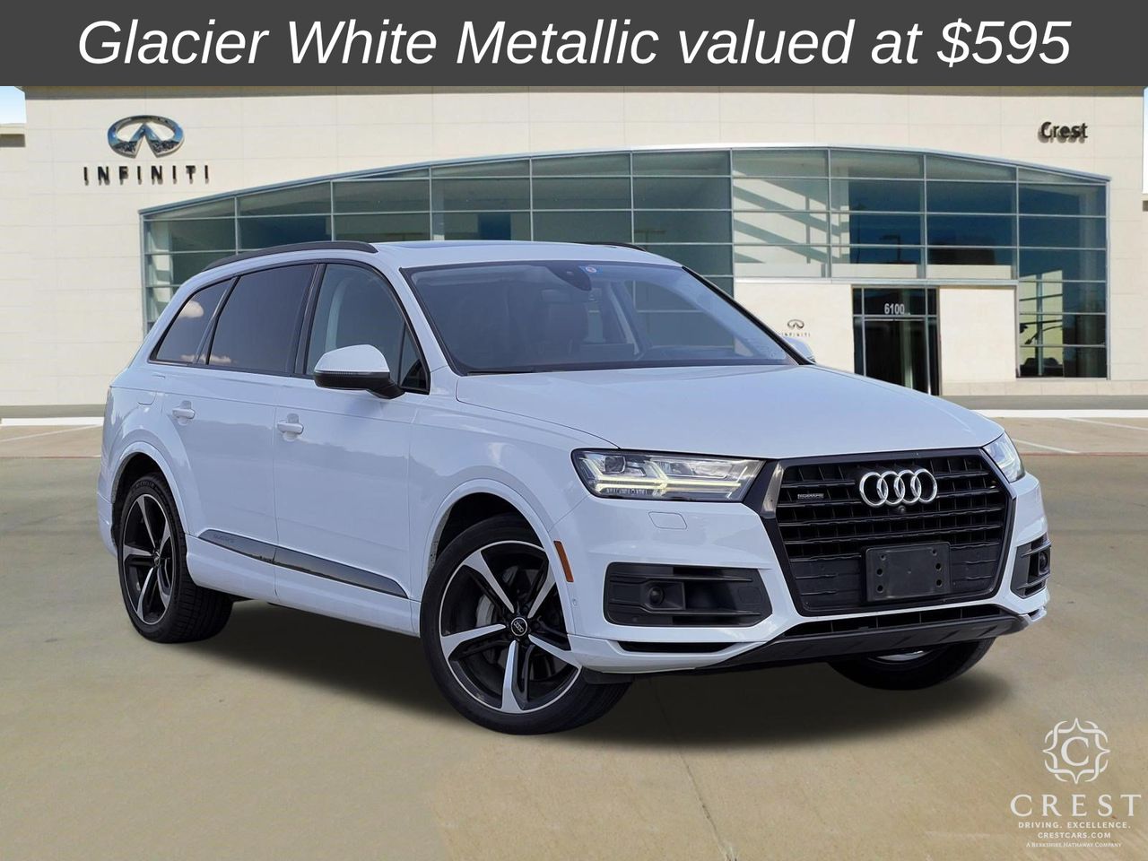White 2019 Audi Q7 SUV / Crossover  8-Speed Automatic